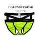 Men's underwear sexy low waist thong thong personality young boy U convex mesh quick-drying nylon breathable double dices DM-cross double dices-blue 2XL