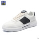 HLA men's shoes for summer and autumn new breathable small white shoes for men's students thick sole sneakers casual board shoes trendy shoes 9906 white and green 43
