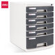 
Deli desktop file cabinet drawer A4 lock metal 4 layers 4 layers 5 layers 5 layers hard plastic lock desktop file 4 layers lock black 9794