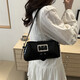 Shoulder bag 2025 spring and summer new style fashionable high-value armpit bag temperament small square bag 6247 black