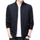ZGA HaiLan Home same spring and autumn middle-aged men's jacket daddy's thin casual navy_ww_9905_[Send cotton socks] M 170-