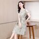 Ehangy International High-end Light Luxury Dress Summer Women's Clothing 2025 New Style Fashionable Slim Medium-Length Mulberry Silk Skirt Gray [High-end Gift Box] L [Suggested 105Jin [Jin equals 0.5 kg] below]