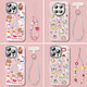 
XMSJKT cat is suitable for Huawei mate70 mobile phone case mate60pro Mete sense m50 series full-inclusive lens mt40 NM15685 donut KT cat comes with electroplating flash powder Huawei Mate70