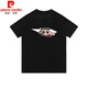 Pierre Cardin Creative personnalité imprimée Pure Cotton épaule 2025 Nouveau t-shirt à manches courtes pour hommes