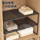 Clcey Garderobe Layered Partition Cabinet Partition Cabinet Retractable Schlafzimmer Lagertruppe Schuhschrank Partition Aufbewahrungswerkzeug schwarz [einziehbar] Länge 27-38 cm Breite 3523