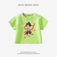 G.DUCKKIDS little yellow duck children's clothing pure cotton Nezha top boys short-sleeved summer new style children's T-shirt baby girls' top AP15869 powder 105 cm