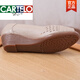 
CARTELO high-end mother sandals heeled leather cow tendon sole anti-slip soft sole comfortable and versatile fish-mouth shoes middle-aged women's shoes apricot color small size, one size larger 38