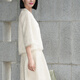 
Color white thin coat for women 2025 summer new lace jacquard short style style loose top white XL