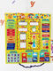 Kinderwetter -Kognitionsbrett Mein kleines Kalender Board Magnetic English Lernwand Diagramm Wochenmonat Unterrichtshilft Word Yellow English Magnetic Wall Diagramm 48 Zubehör