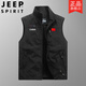 Jeep (Jeep) Équipe nationale grande taille de travail de travail de travail masculin printemps et automne veste de poche de pêche extérieure à manches minces décontractées