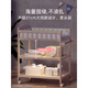
Xiaoyaole solid wood diaper table baby care table baby massage touch table bath storage multi-function dressing table movable three-layer diaper table full solid wood
