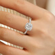 Bai Qixin couple rings, wedding rings, simulated fake diamond rings, wedding props, bride couple exchange ceremony proposal rings, one carat pair of rings, including 1 ring box, opening can be adjusted
