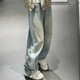 阿迪达斯 （adidas）三叶草女裤2025春季新品阔腿水洗牛仔运动裤弯刀裤JX9212 JX9214 深蓝_渐变 26