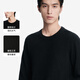 K-Boxing Men's Wear (K-Boxing) 100% Wool Autumn and Winter Round Neck Wool Sweater NYYN3558 Black L