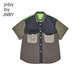 Jnby by JNBY New Jiangnan Buyi children's short-sleeved shirt summer 1P5210410 410/dark navy 140cm