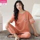 Modal Damen Kurzärärmelte Pyjamas Anzughose Sommer reines Baumwolle Kleidung reines Baumwolle kann im Sommer im Sommer im Sommer im Sommer Sommer Y9721 m getragen werden (Empfohlen 75-95jin [Jin gleich 0,5 kg])