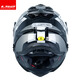 LS2 Fibra de carbono de carbono Tensión Tensión Tensión Casco Casco Motocicleta masculina Casco completo Casco Four Seasons Transpirable Doble Lente MX701 Modelo de fibra de vidrio - Escalera gris para cubierta de cabeza de seda de hielo Summer XXXXL (64 cm Recomendado)