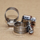 Yusenyi type throat clamp half steel pipe clamp American gas pipe quick loading clamp tightening car hose clamp buckle throat clamp 21-3890-100 pieces/pack
