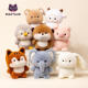 Mesa de adornos de escritorio con lindos adornos de mesa de muñecas de oso acompañamiento de regalos de cumpleaños para hombres y mujeres Tabla de muñecas Compane Plush Toys [Lamb]