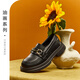 Yierkan black leather shoes girls princess shoes necessary for school start children's black leather shoes non-slip student leather shoes performance shoes black 34