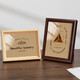Photo frame empty frame table picture frame mounting 5 inches 6 inches 7 inches 8 inches simple hanging wall decoration wooden frame license frame coffee color 8 inches 15*20cm