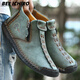 Bee ichiro zapatos de cuero casual para hombres de otoño de cuero otoño