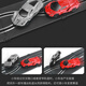 Burjuman à quatre roues motrices Car Track Track Track Car Toys Runway Home Train Children's Remote Control Car Boy 72 mètres entièrement amélioré Piste [voiture de course rouge et bleue avec phares] [CARS ELECTRIC 2 CARS] Track Free Combination