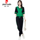 
Pierre cardin ice silk casual suit for women 2025 summer new loose large version women's fashion age-reducing short-sleeved sportswear (1389) Blue M (recommended 100 Jin [Jin equals 0.5 kg] or less)