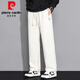 Pierre Cardin Pantalones rectos para hombres Marca de moda de primavera y verano Pantalones de algodón rectos sueltos Boy Pantalones versátiles y pantalones casuales 6628 Caki + 6628 gris claro M [95-115Jin [Jin equivale a 0.5 kg]]