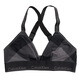 Calvin Klein American Women's Modal Cotton Triangle Cup Cup Crudeless BH Unterwäsche QF8240 Schwarz + Dunkelgrauer Stil 1-021 XS (Spot)