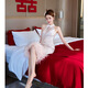 
Lexi Beilu New Chinese Light Luxury Cheongsam Toast Clothes High-end Customized Small Bride Morning Robe Style 687 M 687
