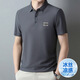 Jingpufei Sommer High-End Ice Silk Herren Kurzärärmelte T-Shirt Markless Revers Atmungsaktiv 6176: Baolan 3xl