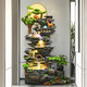 Grandes adornos de la fuente de agua que frota al piso para sala de estar, riqueza, rueda de feng shui, regalos de apertura, decoración de agua de circulación de montaña 9926 pequeños 106 cm