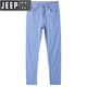 Jeep Spirit Jeep Ice Seidenlicht Farbe Jeans neue Sommer Stretch losen gerade Geschäft High-End-Casualhose 9767 Mittelblau [Tianshi] Stil 29 [Warteumfang: zwei Fuß zwei]