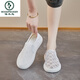 Zapatos de lona de encaje de pájaros carpinteros para mujeres transpirables delgados delgados delgados delgados Sweet Mesh Loafer Zapatos Trendy Khaki 35