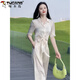
Woodpecker (TUCANO) high-end internet celebrity fashion suit for women 2025 summer new Korean style lace-up short shirt + wide-leg pants commuting apricot color [set] M [Suggested 105Jin [Jin equals 0.5 kg] below]