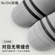 Ruzhi men's socks for men's summer boat socks 100% pure cotton 7a grade antibacterial and anti-odor trendy striped boneless shallow mouth men's socks mixed color 6 pairs equal size