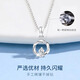 MZMZ Mobius platinum necklace for women pt950 platinum fashion pendant Valentine's Day birthday gift for girlfriend and wife PT950 platinum necklace + Mobius pendant