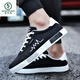 Woodpecker autumn men's shoes 2025 new trendy canvas shoes for men's sports shoes high-value casual shoes trendy shoes low top 6636 off-white 44
