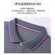 真维斯（Jeanswest）短袖POLO衫夏季纯色绣标上衣服polo衬衫 黑色698 4XL （建议160-180斤）