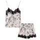 Palando Summer Damas Pajamás para suspender con almohadilla de pecho