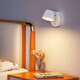 
Bedside night light remote control charging master bedroom sleep soft light eye protection reading lamp household micro-light magnetic wall light button model - 3000 mA battery life of 12140 hours