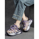 EHANGY2025 Herbst Neue High-End European Color Dad Schuhe für Frauen trendy coole echte Leder Retro Dicke alleinige Sportarten und Freizeit-Frauenschuhe Burgund 37