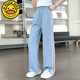 
Disney Girls Tiansi Jeans 2025 Summer New Large Children's Straight Pants Spring and Autumn Clothing Girl Casual Wide Leg Pants Blue 689 Wide Leg Pants Tiansi Thin 160 cm