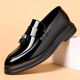 KIDS Spider King Leather Shoes The same style for men's new soft sole footwear men's leather shoes Black 9926 38