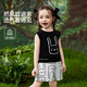 
ASK JUNIOR [Instant Cool] Children's Set Summer Children's Sleeveless Vest T-shirt Shorts Casual Pants Two-piece Girls
