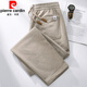 Pierre Cardin dark gray spring and autumn casual pants for men 2025 autumn men's pants elastic waist loose sports sweatpants men's straight pants dark gray M suitable for 100-125Jin Jin equals 0.5 kg