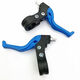 Chaosihui bicycle brake lever brake cable core handbrake mountain bike children's bicycle folding brake lever brake handle accessories children's brake lever blue pair + front and rear tube brake cable