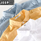 JEEP SPIRIT linen short-sleeved shirt men's summer 2025 new casual cotton linen large size white thin shirt men's 9711 white M [100-110Jin[Jin equals 0.5 kg]]