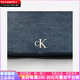 Calvin Klein 复古潮流金属字母大容量  双肩包 中号 女款 浅蓝 礼盒装(基础装+原盒)